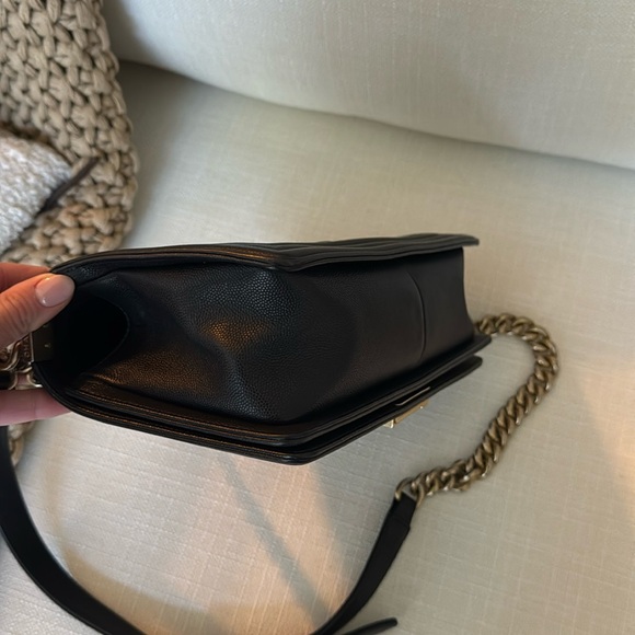 SOLD Chanel Caviar Boy Bag w/ Gold Hardware Flap Handbag - Picture 7 of 16
